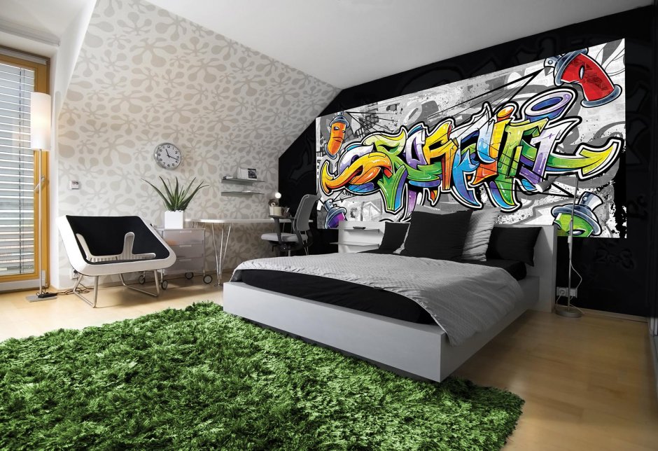 Дизайн комнаты в стиле граффити