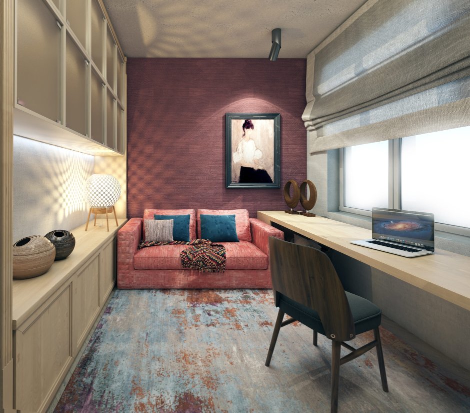 Гостевая комната с диваном в современном стиле