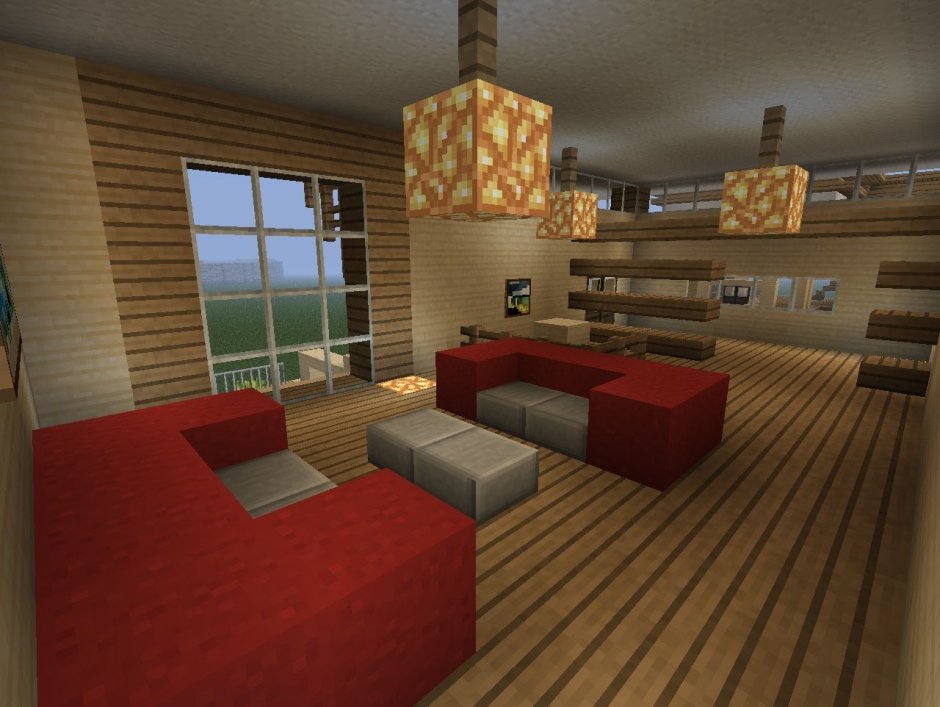 Комната в стиле Minecraft