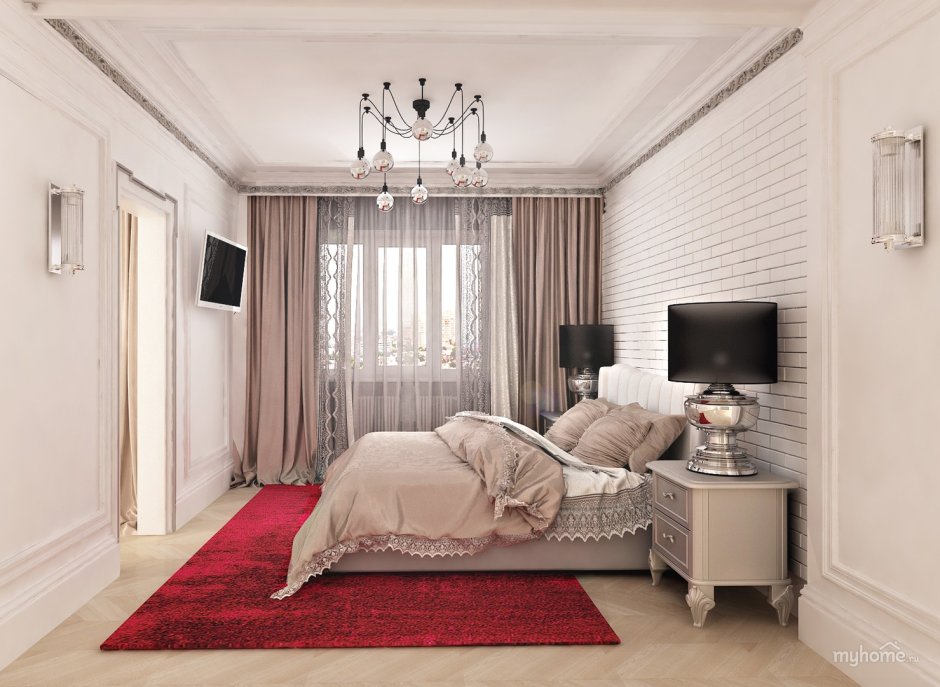 Интерьер спальных комнат в европейском стиле