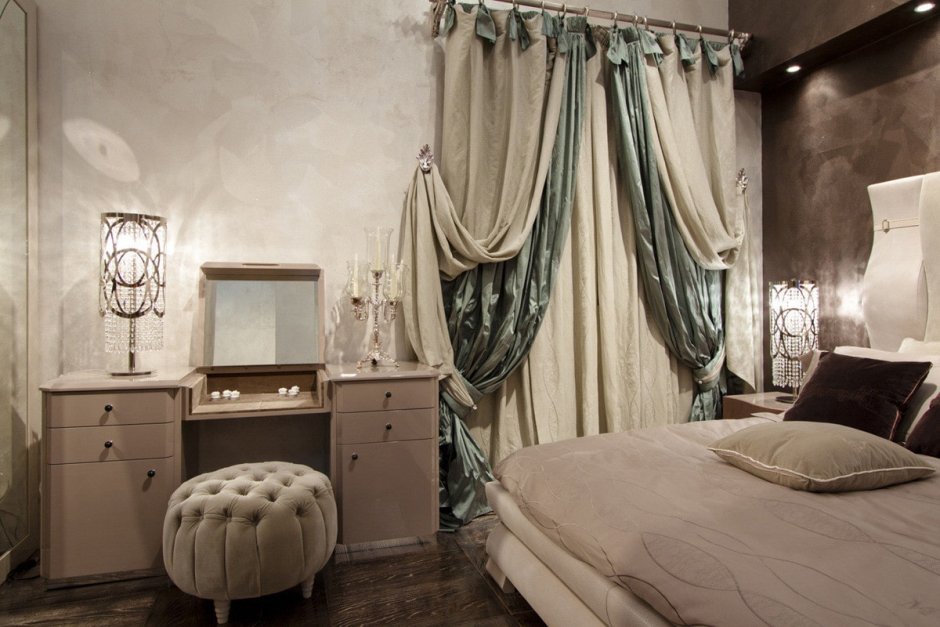 Дизайн интерьера спальни в классическом стиле 2020