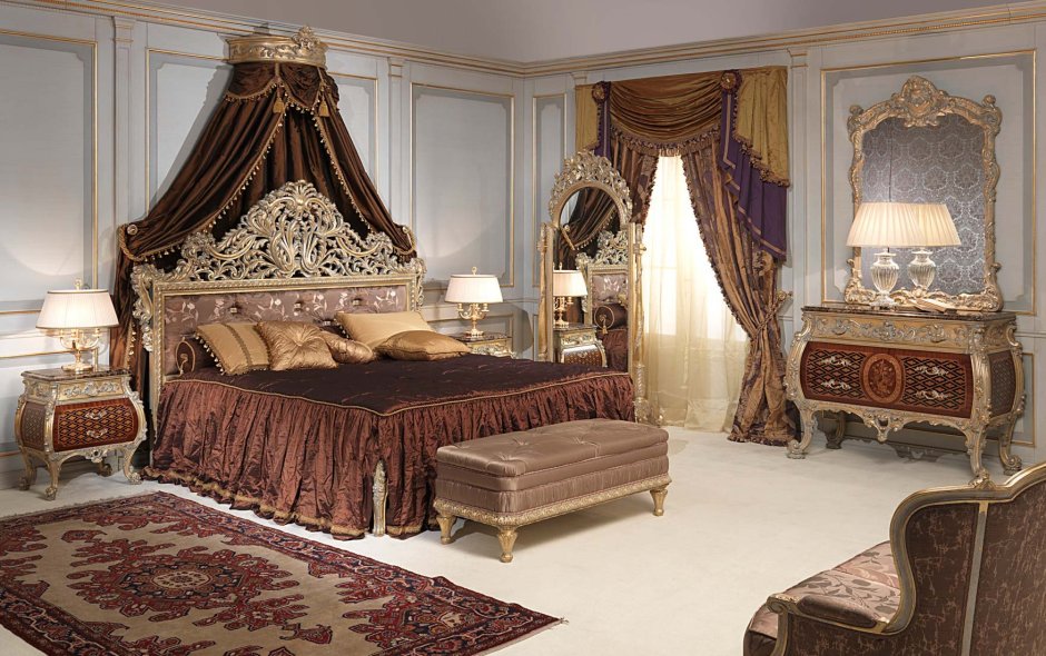 Спальня Людовика в стиле Барокко
