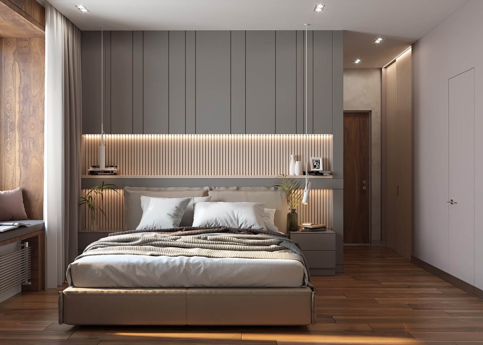 Современный дизайн спальни 2021