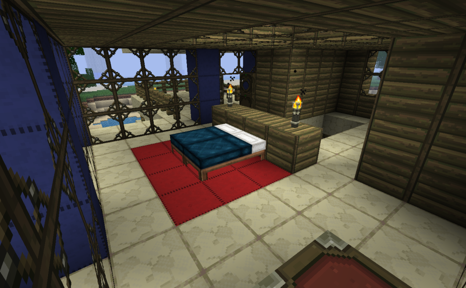 Средневековая спальня майнкрафт