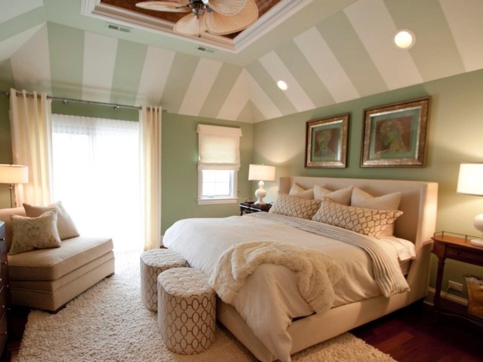 Дизайн спальни с низким потолком (71 фото)
