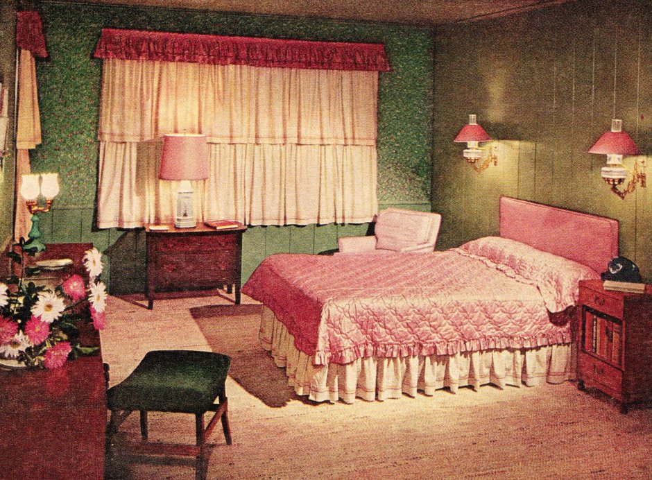 Спальня в стиле 60-х