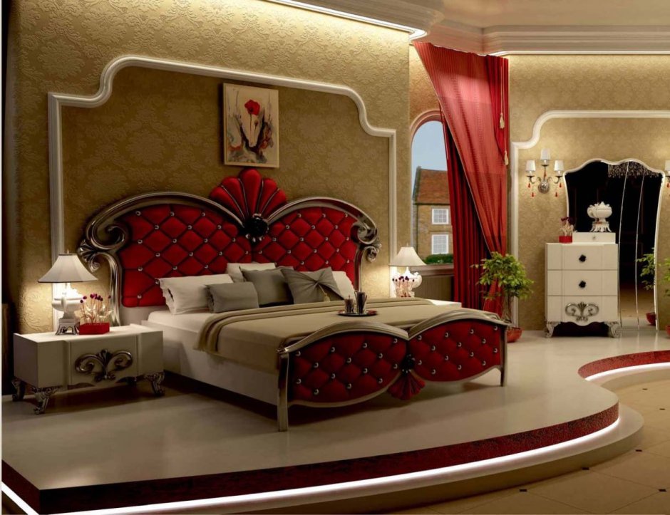 Арабский стиль в интерьере спальни