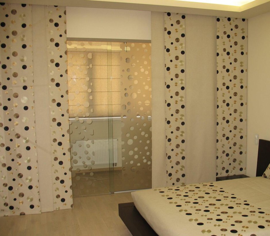 Японские панели шторы в спальню