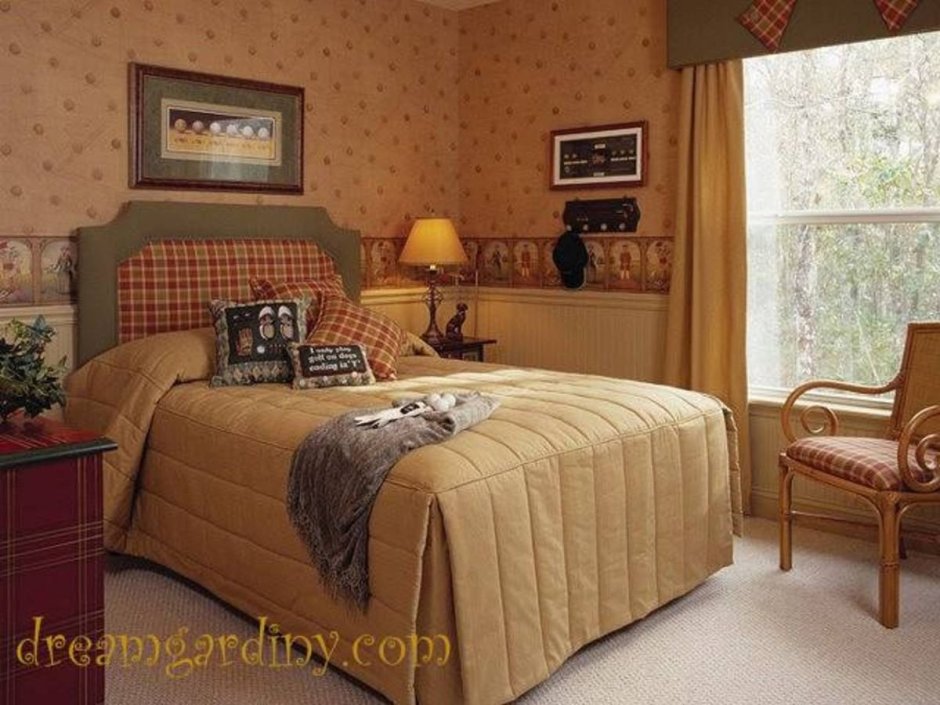 Маленькая спальня в стиле Кантри