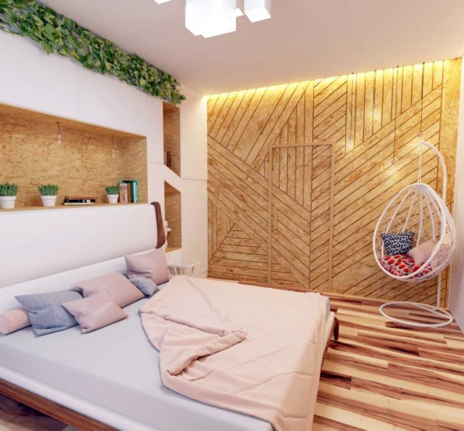 Спальня в экологическом стиле