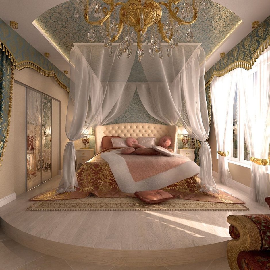 Спальня в стиле восточном (75 фото)