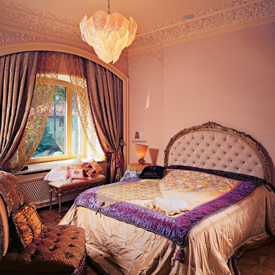 Красивые спальни в Восточном стиле