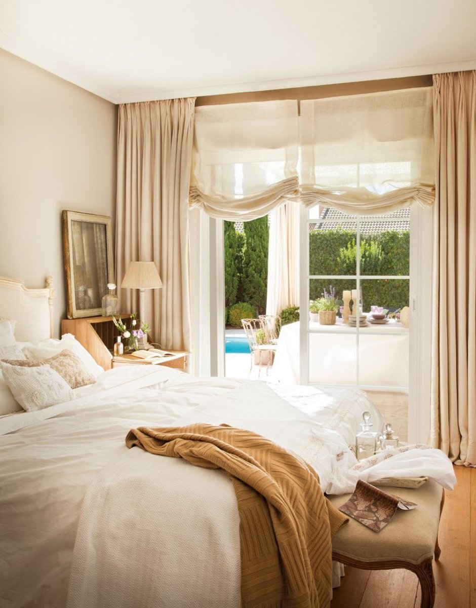 Спальня в современном стиле пастельных тонах