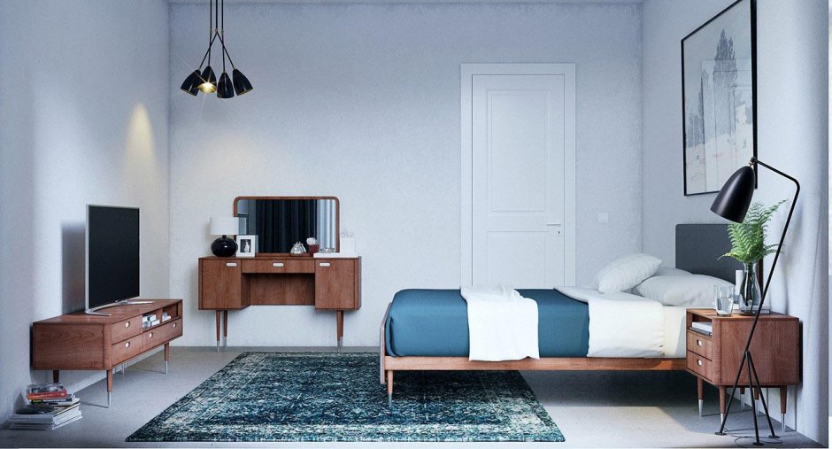 Кровать в стиле 60-х