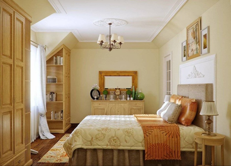 Маленькая спальня в стиле Кантри