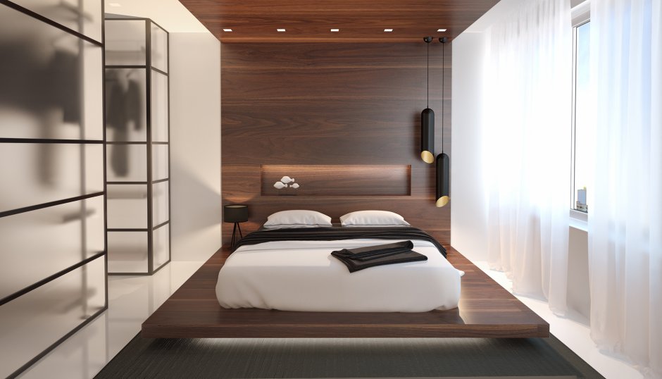 Дизайн маленькой спальни минимализм (74 фото)
