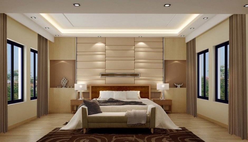 Как красиво оформить спальню в новом доме современный дизайн
