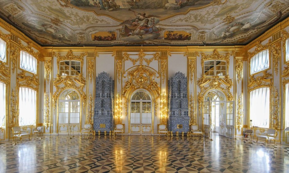 Екатерининский дворец Петергоф виртуальный тур