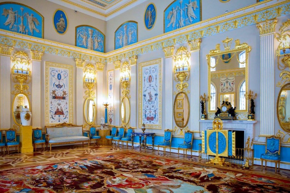 Екатерининский дворец Тронный зал потолок