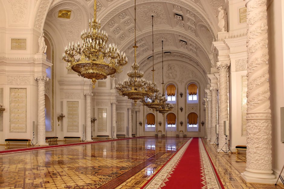 Московский Кремль Кремлевский дворец Георгиевский зал