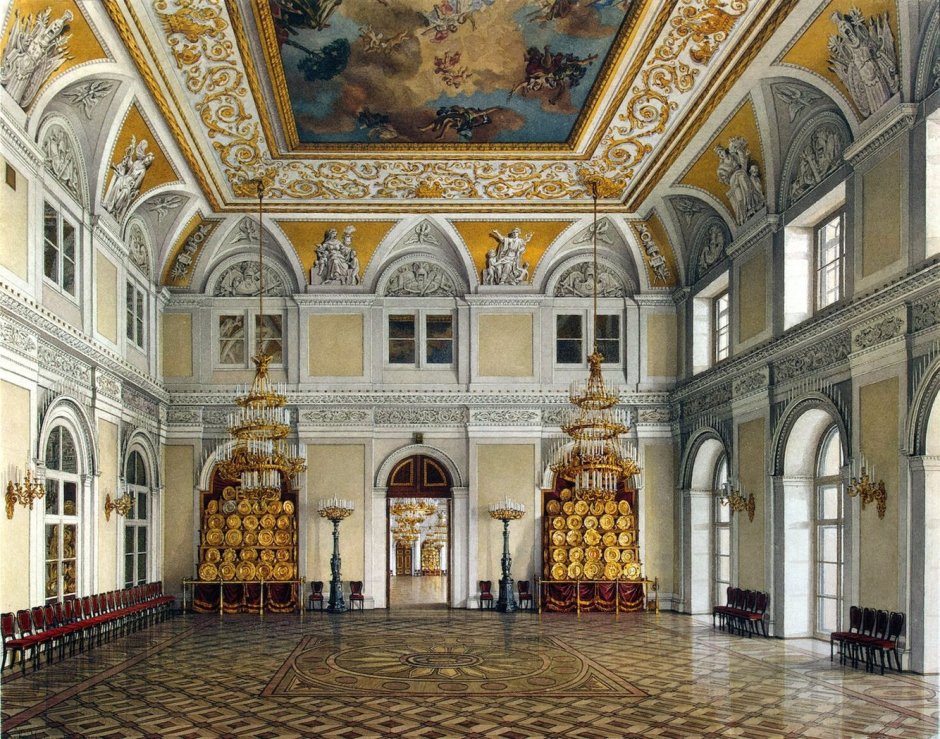 Николаевский зал зимнего дворца (73 фото)