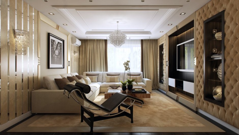 Интерьер гостиной 3х6