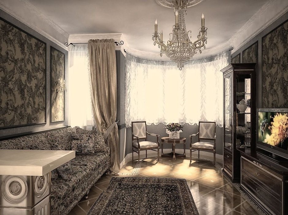 Дилайн квартиры в классическом стиле