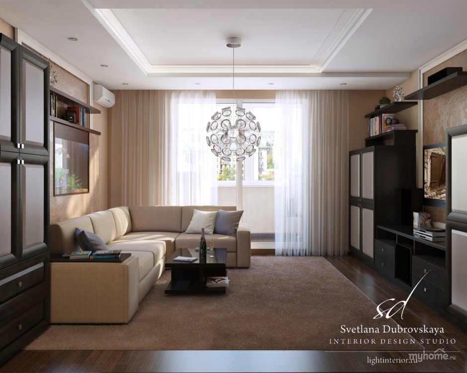 Гостиная в хрущевке