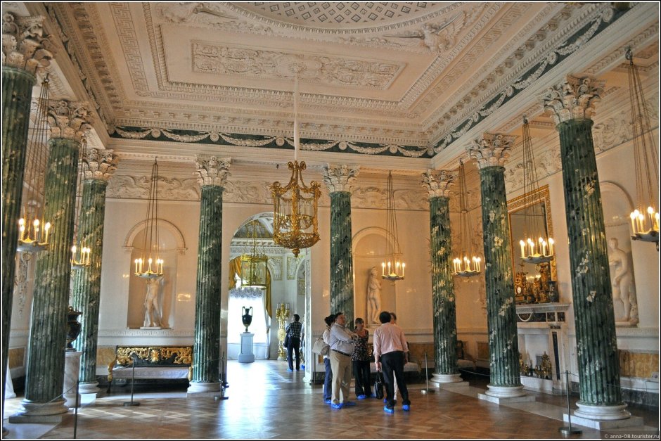 Греческий зал дворца в Павловске