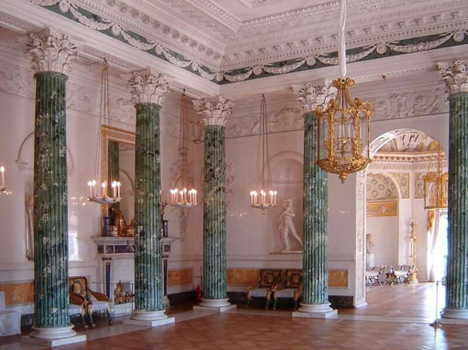 Павловский дворец греческий зал мебель