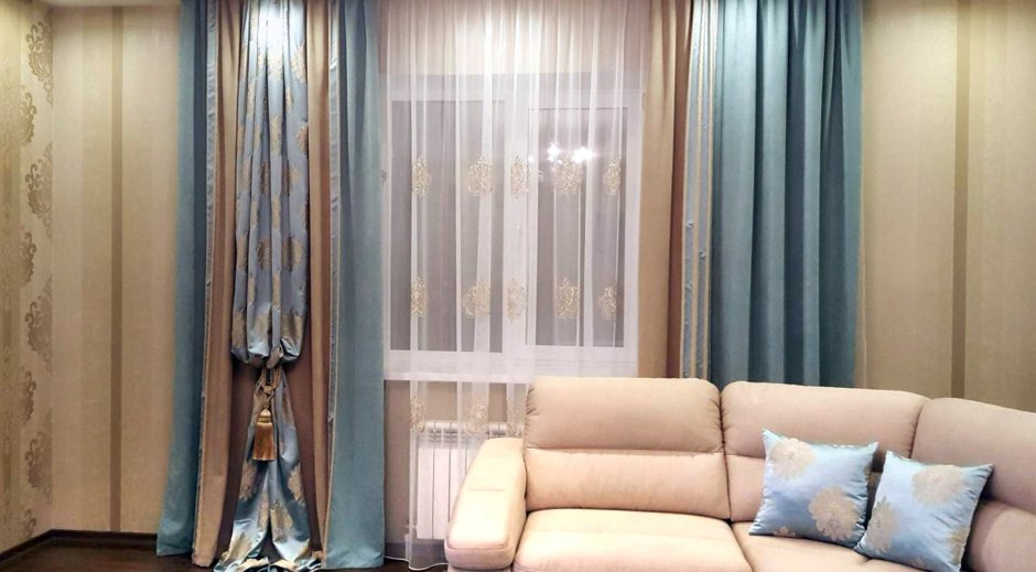 Современные занавески и шторы для гостиной