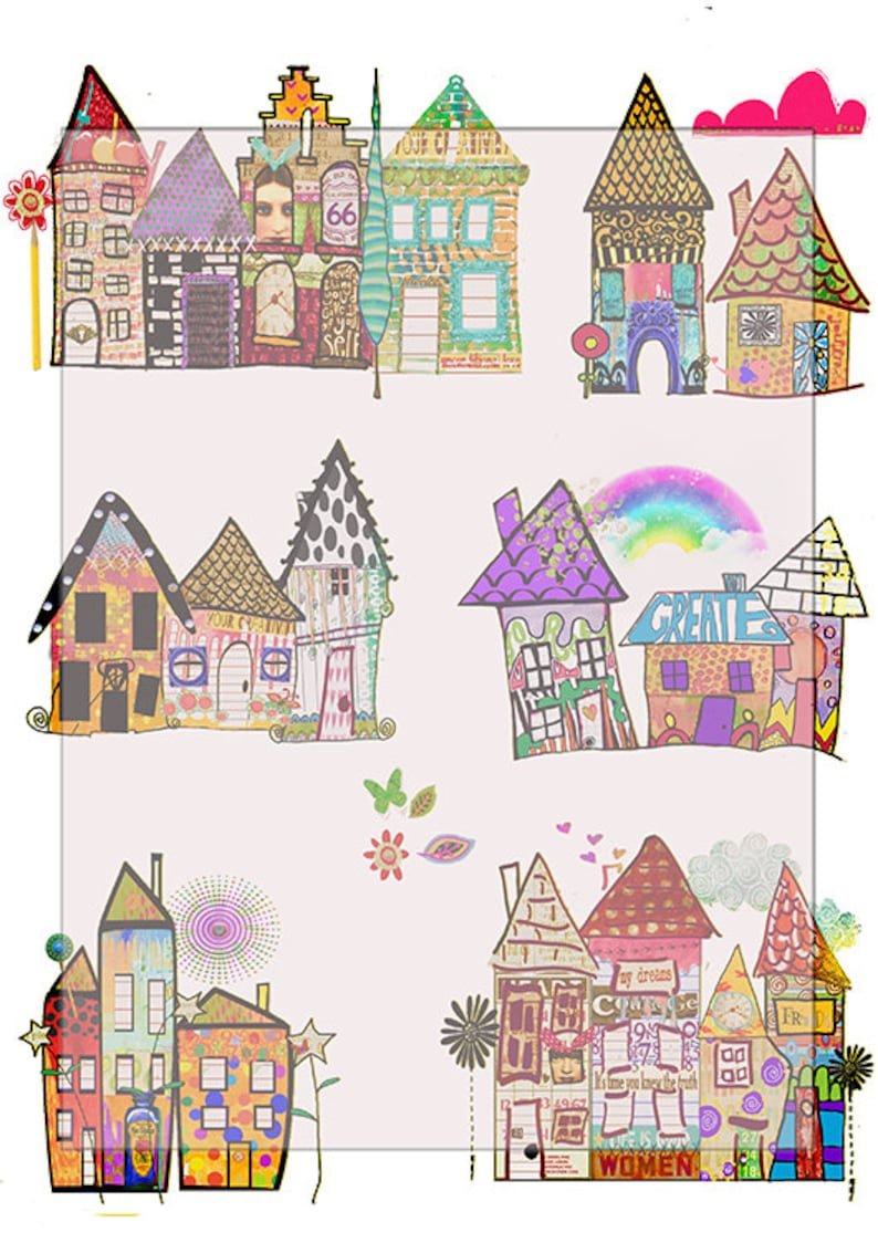 Иллюстрации Скрапбукинг дом