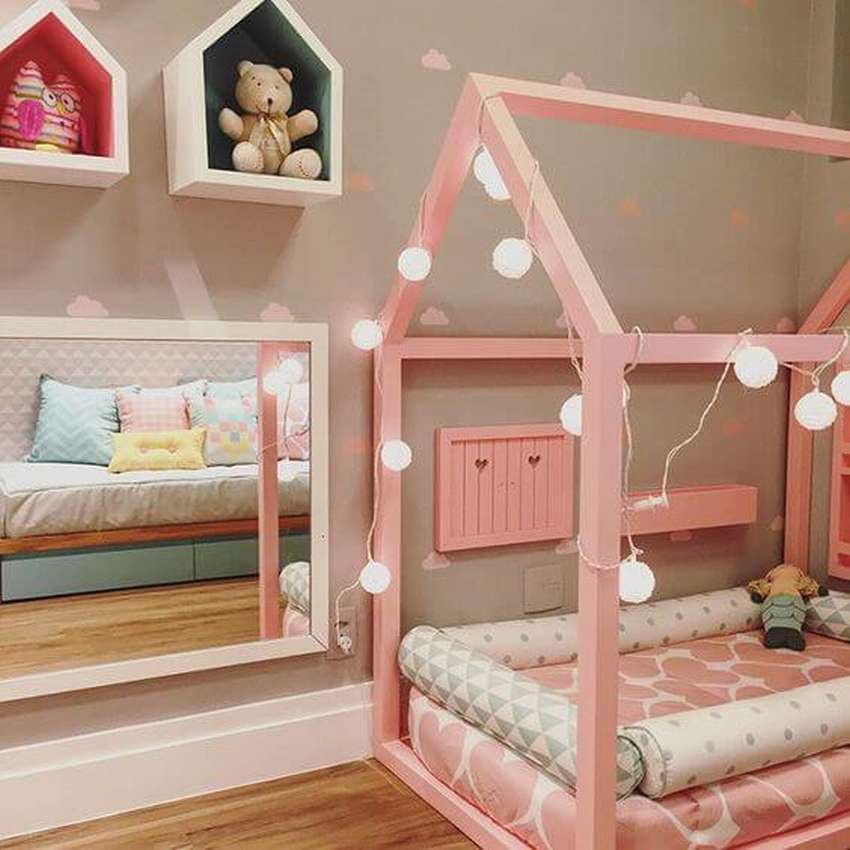 Кроватка домик для девочки