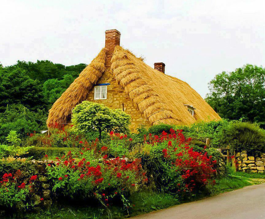 Саманный дом в Англии