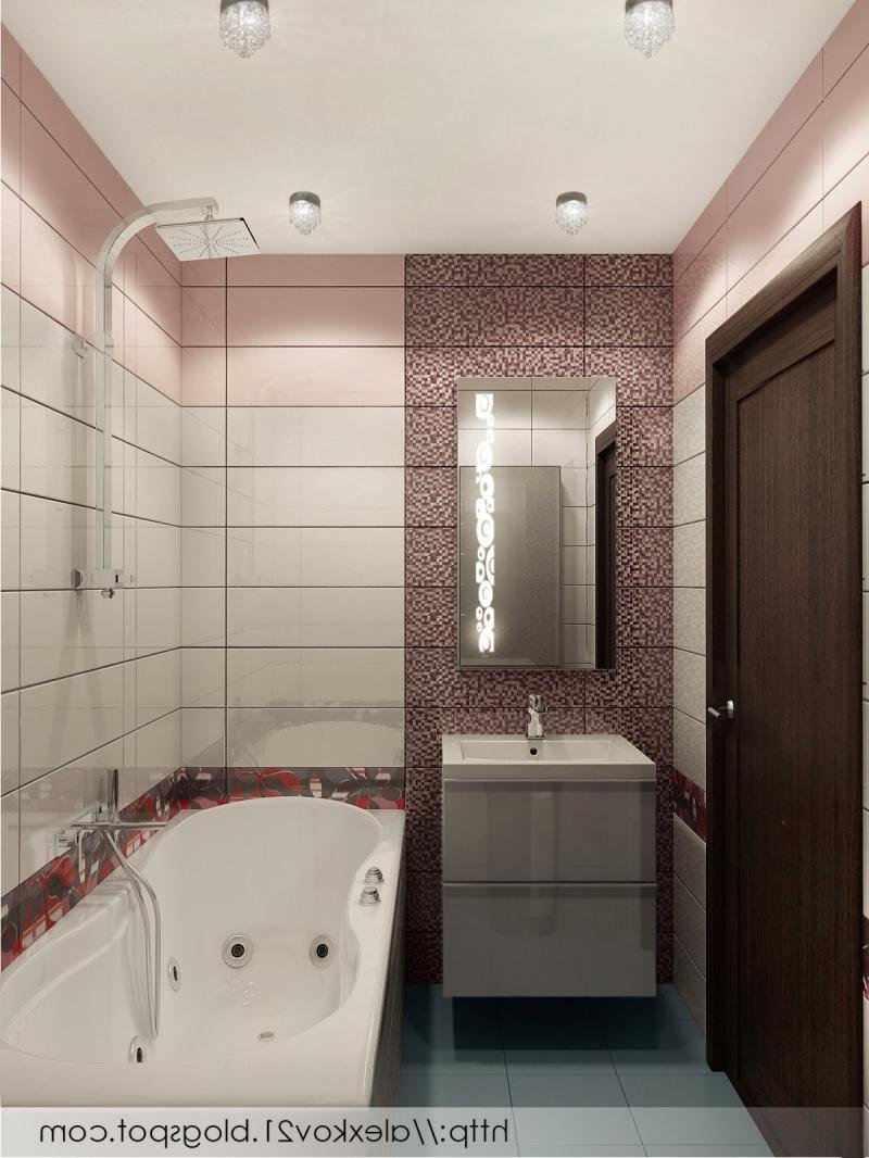 Интерьер ванной комнаты в панельном доме