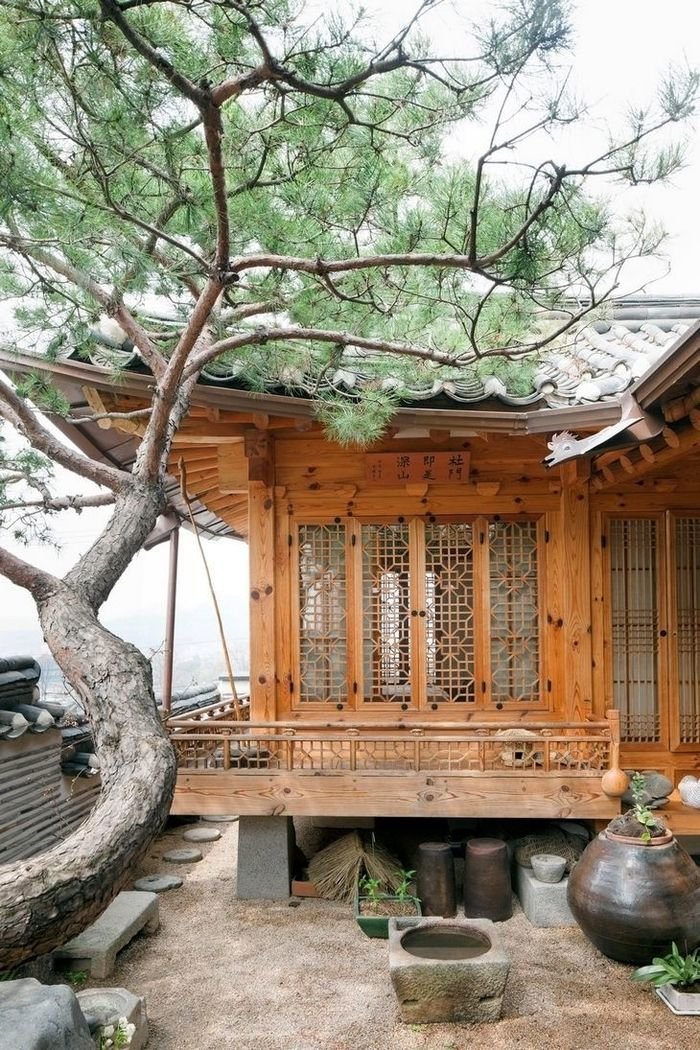 Традиционный корейский дом Ханок