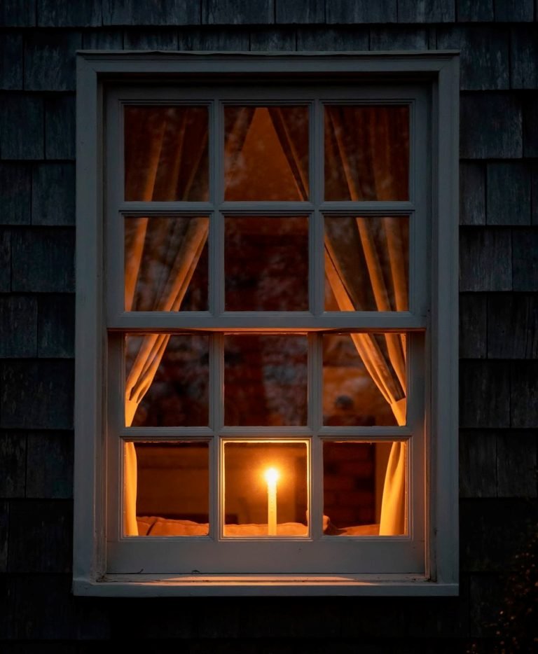 Светящиеся окна в домах