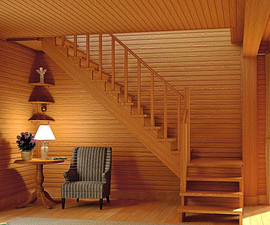 Лестница деревянная Фаворит ЛМП 12