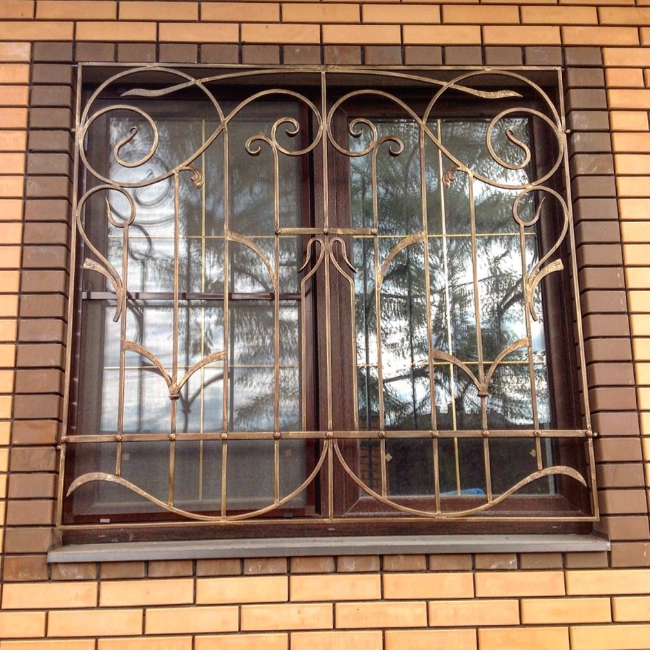 Кованые решетки на окна открывающиеся