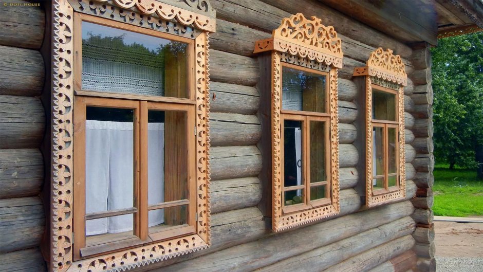 Деревянная резьба наличники русский стиль