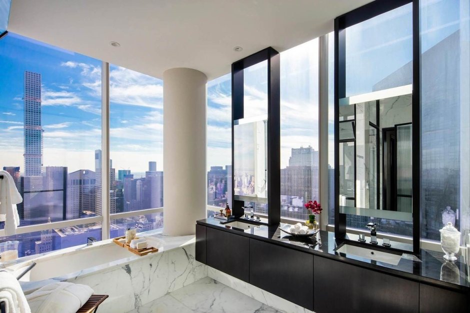 Квартира в Нью-Йорке с видом на Манхеттен