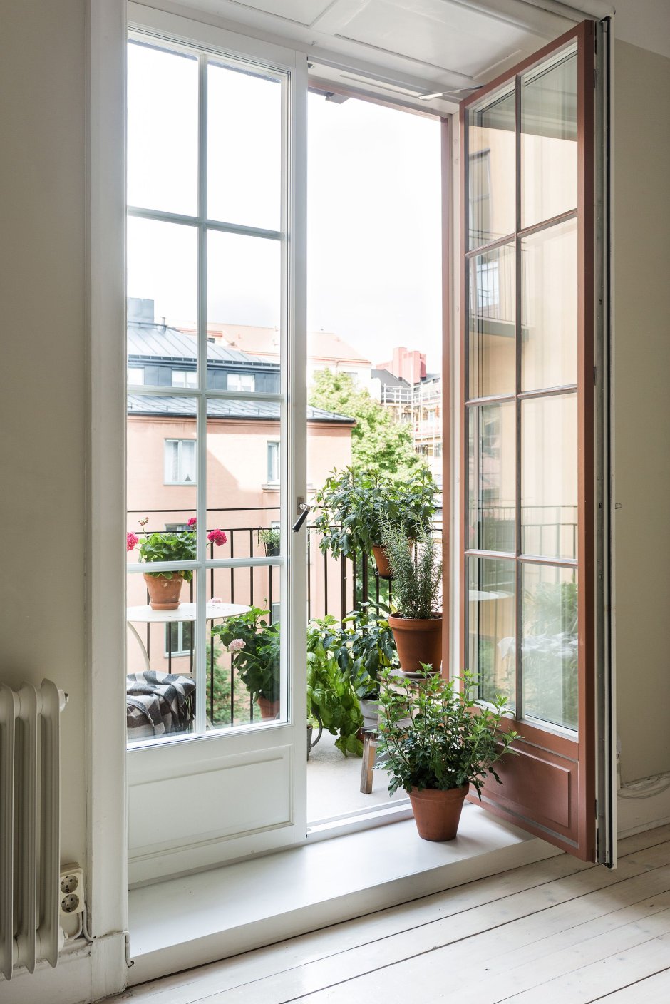 Французские окна на балкон