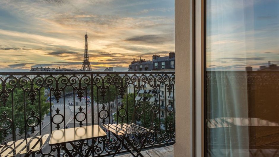 Париж вид с балкона