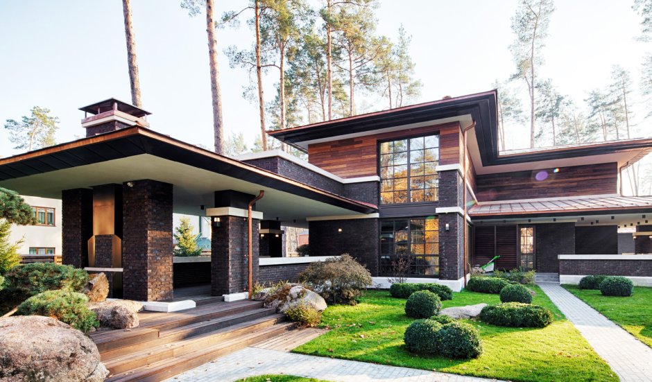 Дом в стиле Райта от Yunakov Architecture Design
