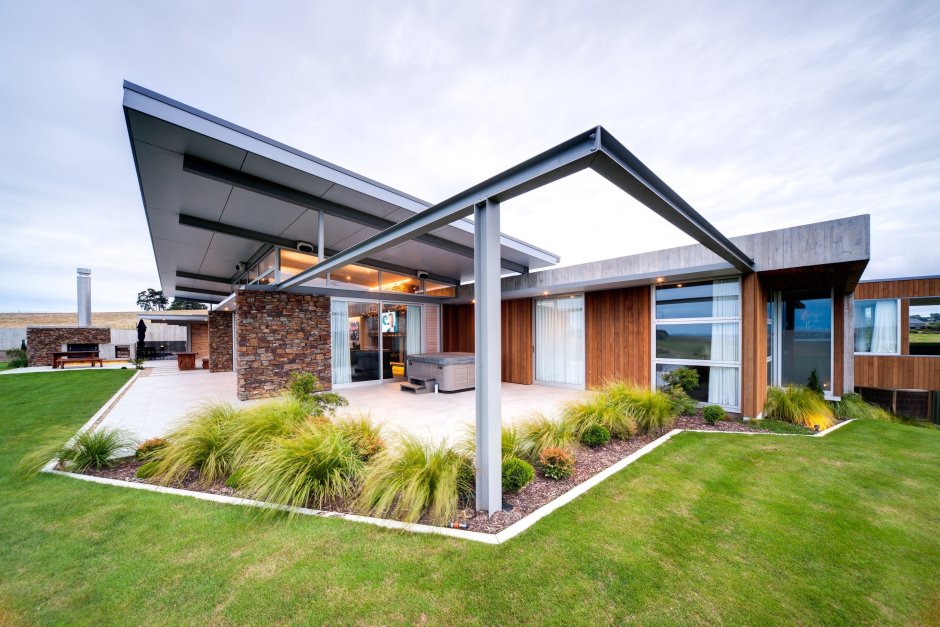 Дом с плоской крышей новая Зеландия