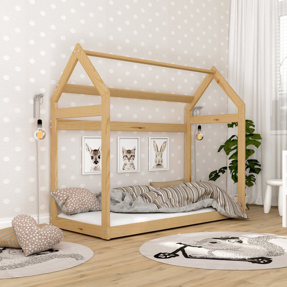 Кроватка-домик "Монтессори" 160x80