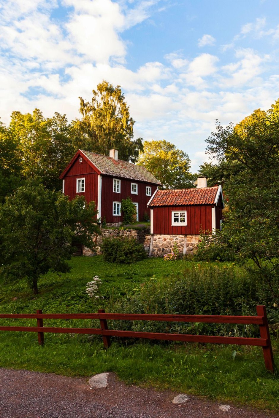 Красные домики Швеции