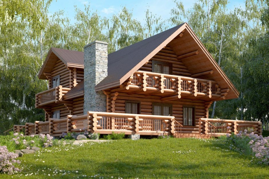 Деревянный рубленный дом