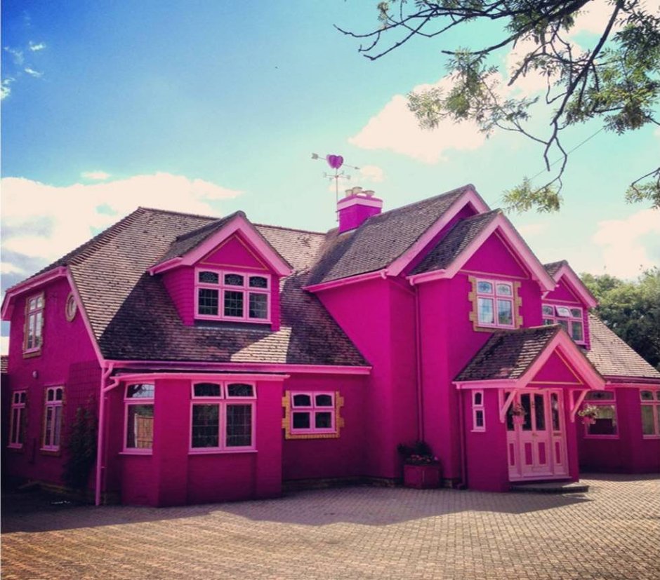 Розовый домик (57 фото)