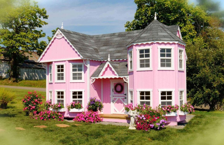 Оби домик розовый